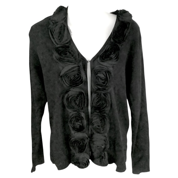 Mosca cardigan sweater with rosette detailing - Picture 1 of 7